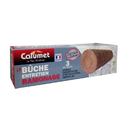 CALUMET – Bûche d’entretien et de ramonage pour cheminées, inserts et poêles