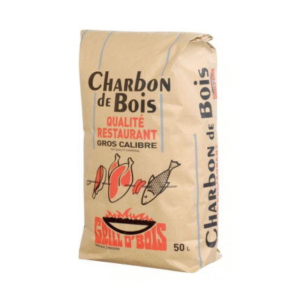 GRILLO’BOIS – Charbon de bois solide 50 L pour barbecue