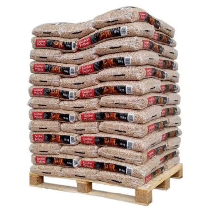 Palette de Granulés de Bois Excellent – 65 Sacs de 15 kg – Certifiés DINplus & ENplus A1