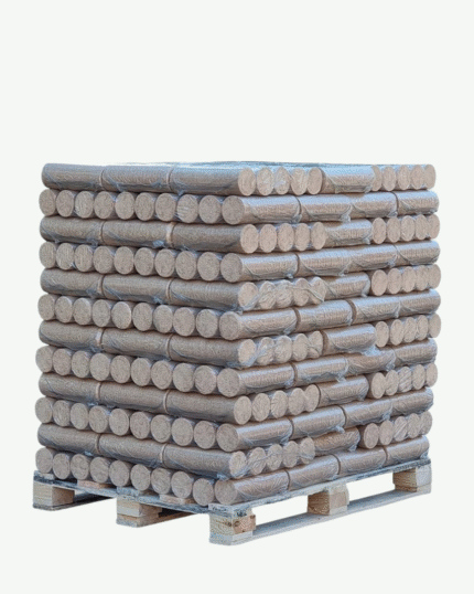 Briquettes Nestro – Bois dur cylindrique, combustion longue et stable – 96 pièces
